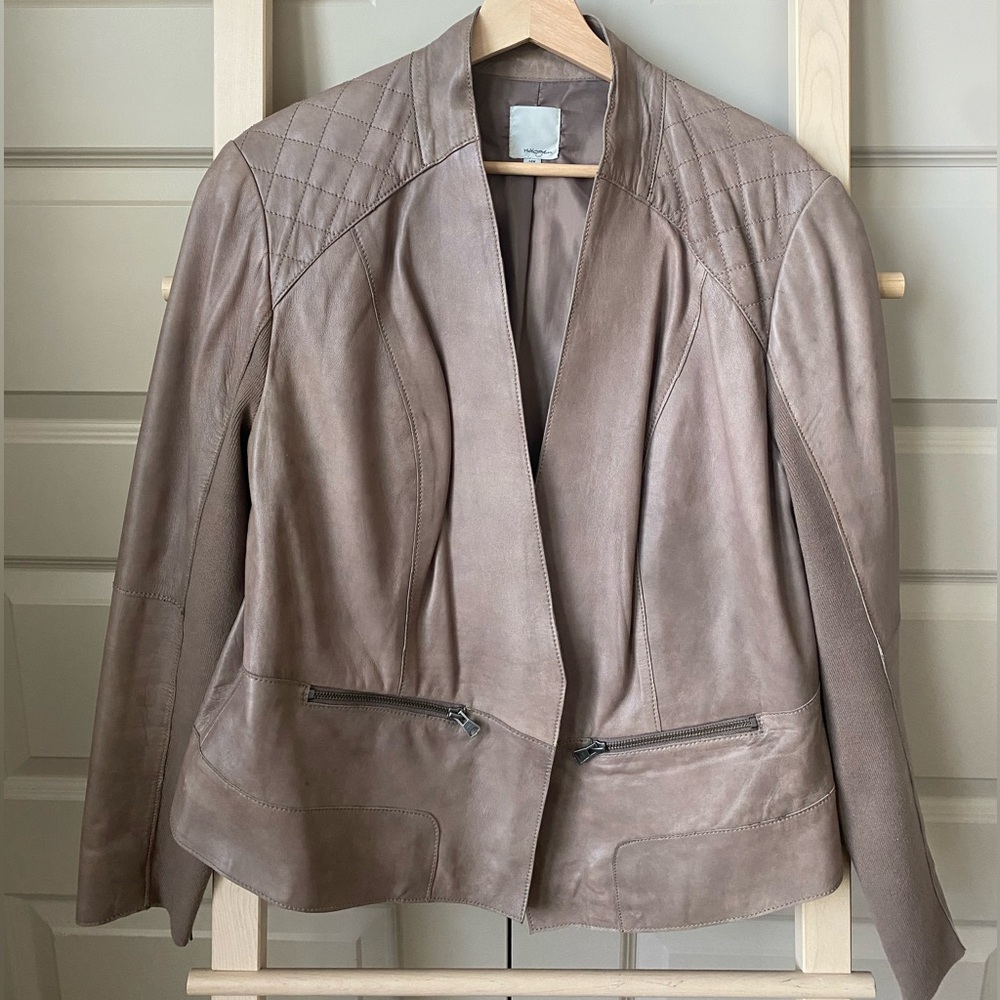 Women's Tan Leather Jacket